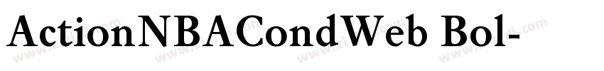 ActionNBACondWeb Bol字体转换
